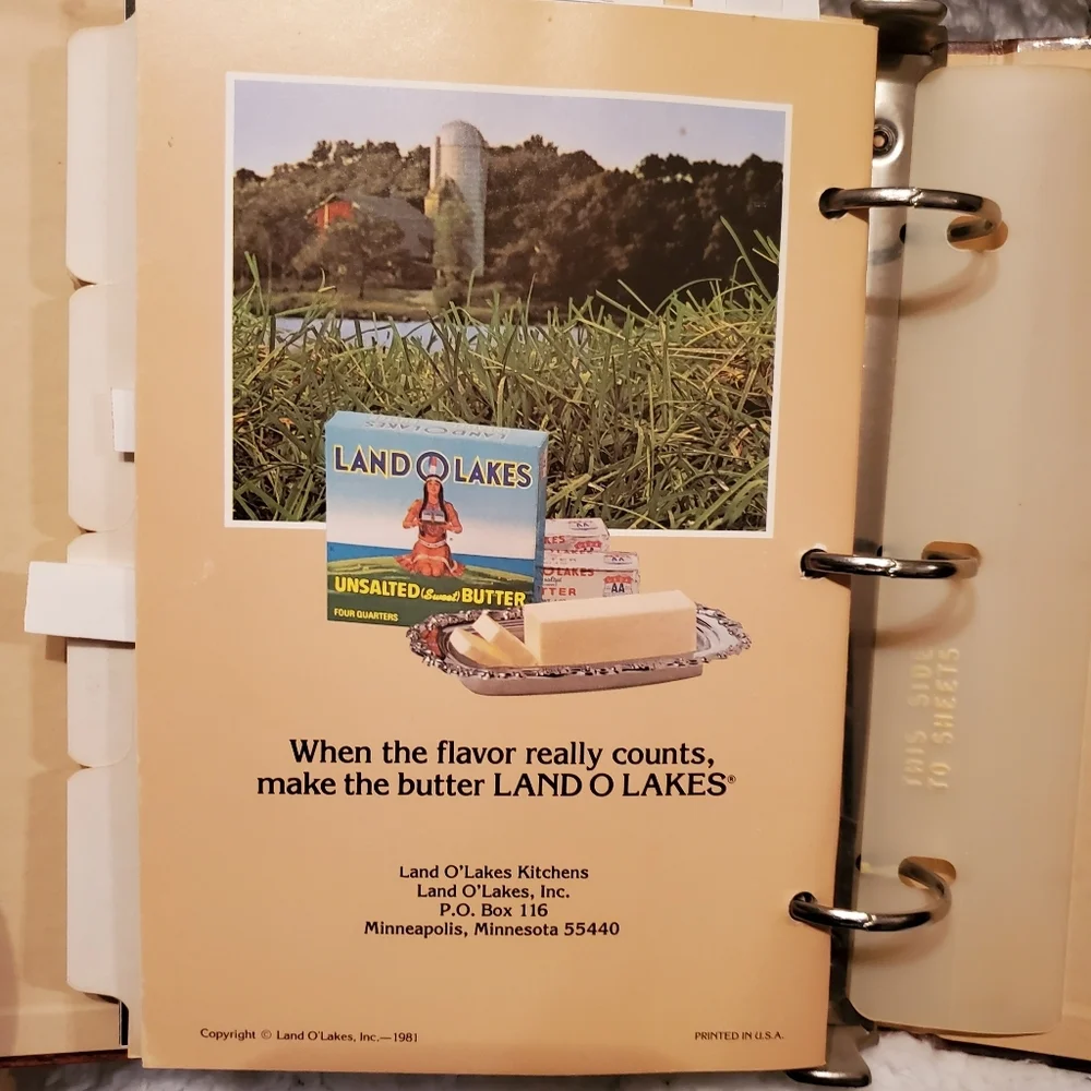 Vintage Land O Lakes Recipes Collection Spiral Cookbook 6 Paperbacks 1979-1984